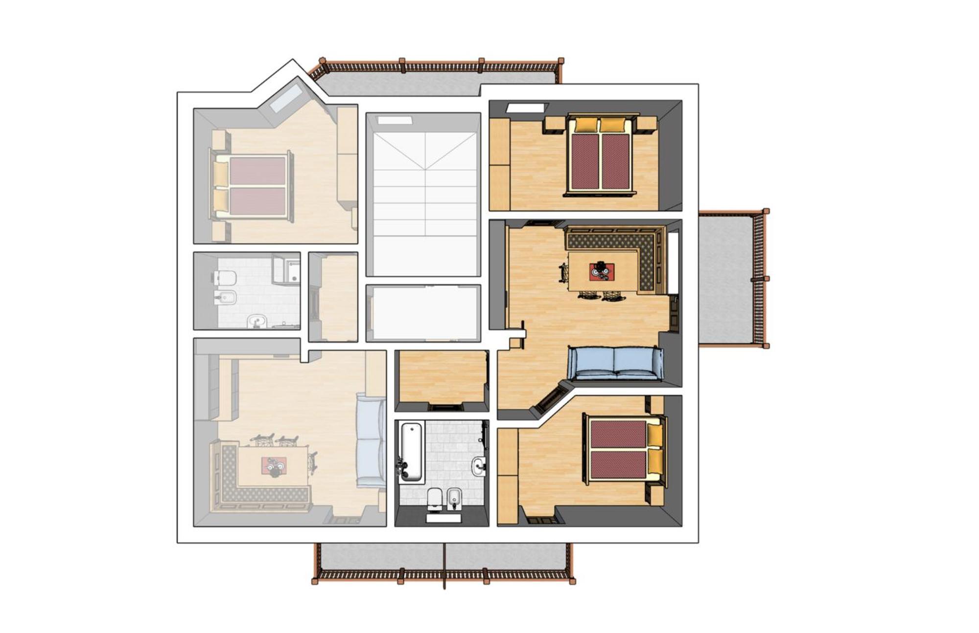 Apartment Fedares La Valle Dış mekan fotoğraf